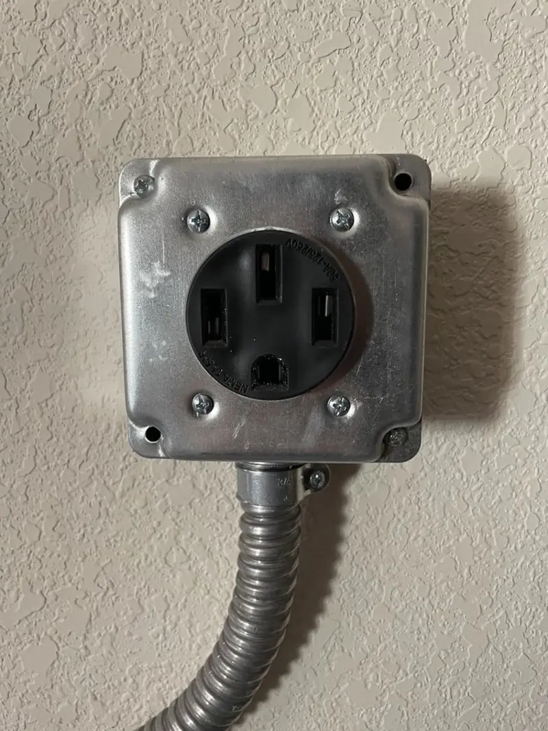 NEMA 14-50 outlet installed for Electrical Panel Upgrade in Hudson Falls